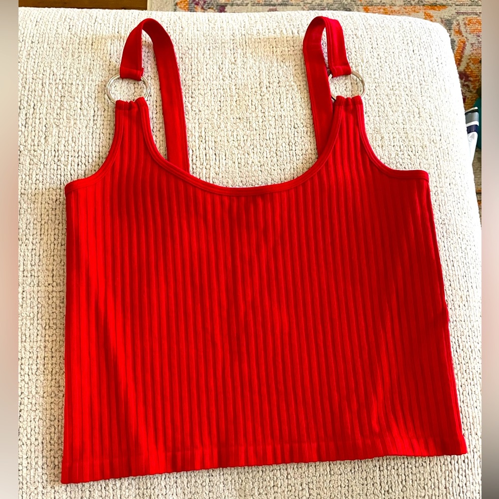 Womens Ribbed Crop Top